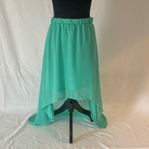Ing Mint High-Low Women's Skirt